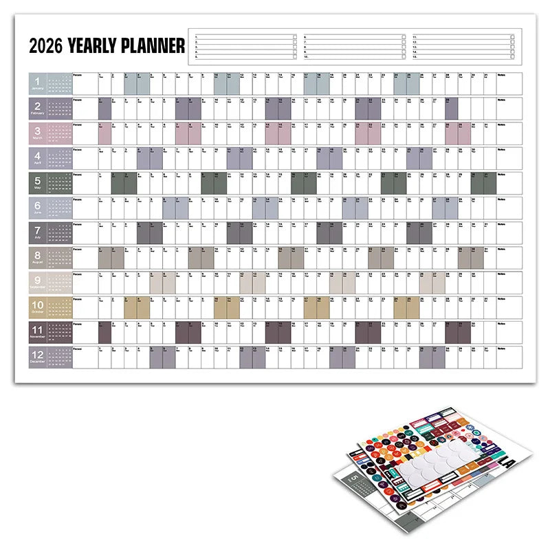 Journey Wall Planner 2026